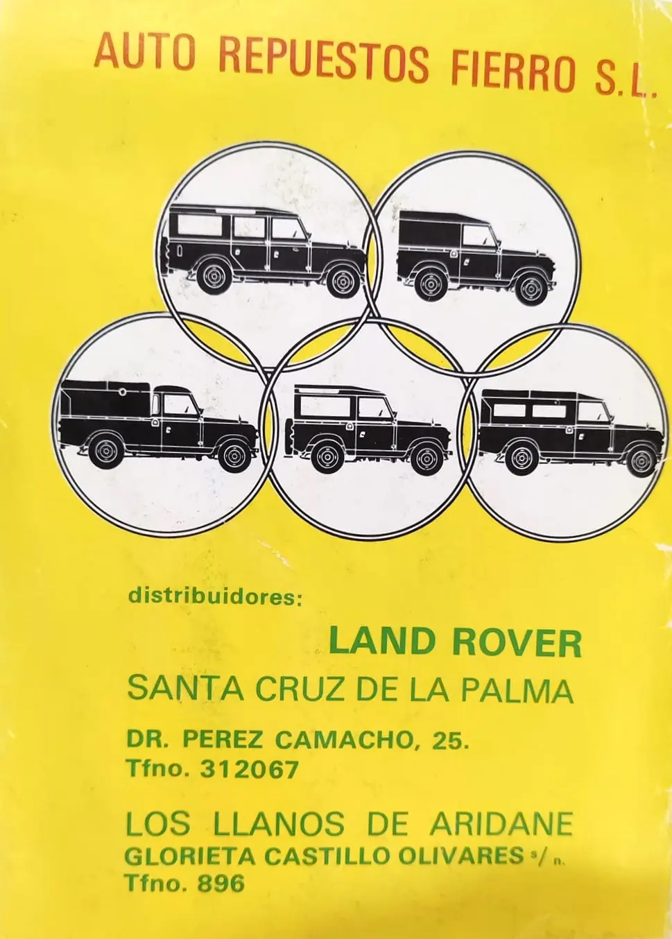 Publicidad Guía de La Palma, 1972